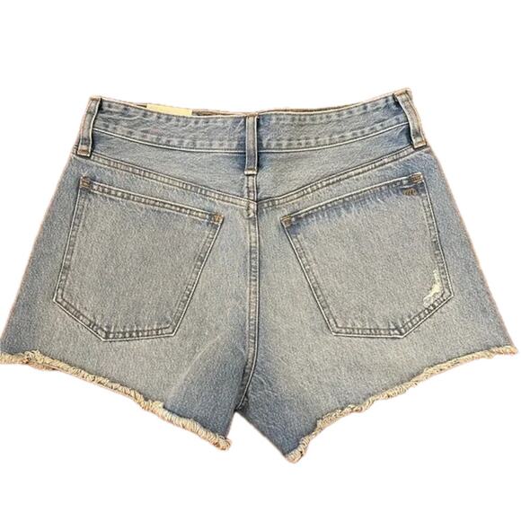 MADEWELL Relaxed Denim Shorts in Renfield Wash: Destructed Edition Size 26 NWT - Picture 8 of 11